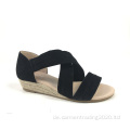 Casual Wedge Ferse Sandalen kreuzscross gurt sandalen Frauen